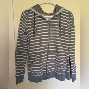 Roxy Striped Zip-up Hoodie